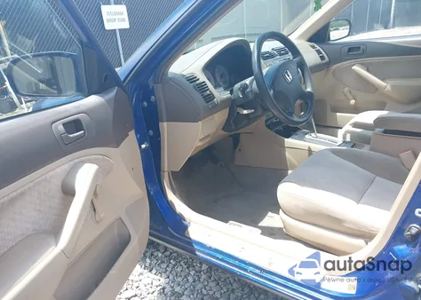 2005 Honda Civic Vp из США, поврежденный, VIN 1HGES16305L018819